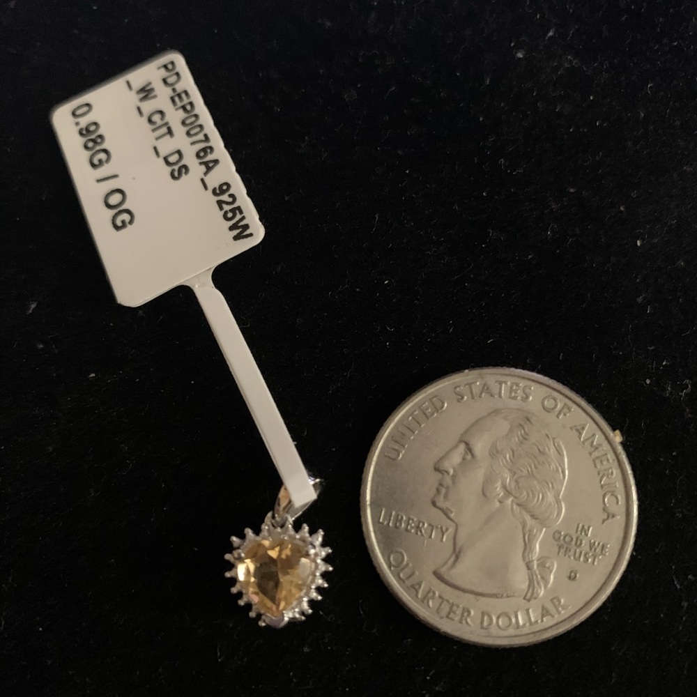 Pendant Citrine & Diamond - Picture 1 of 3